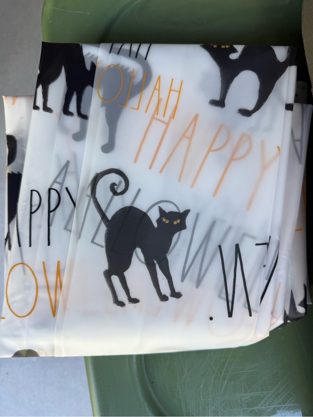 Rae Dunn Halloween shower curtain. Like new.